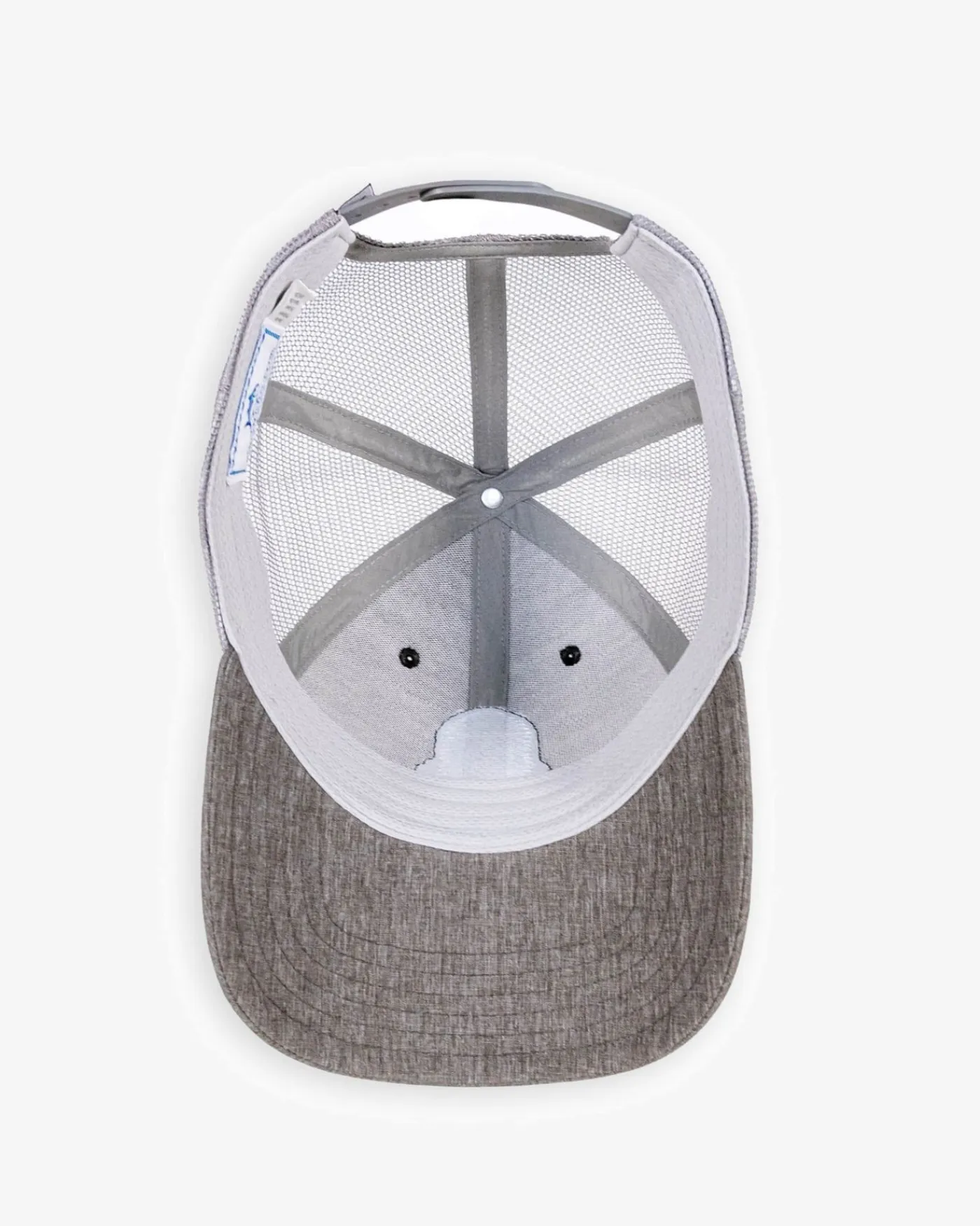 Best Southern Tide Three Palms Performance Trucker Hat Heather Khaki