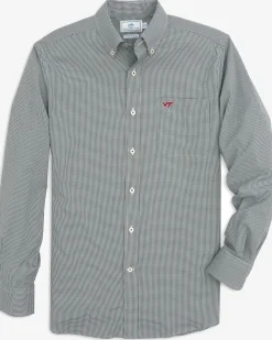 Online Southern Tide Virginia Tech Hokies Gingham Button Down Shirt