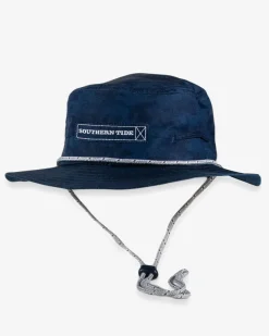 Outlet Southern Tide Waterway Camo Print Performance Sun Hat - Navy True Navy