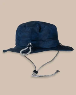 Outlet Southern Tide Waterway Camo Print Performance Sun Hat - Navy True Navy