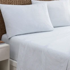 Clearance WPH Wavy Stripe Sheet Set Aqua
