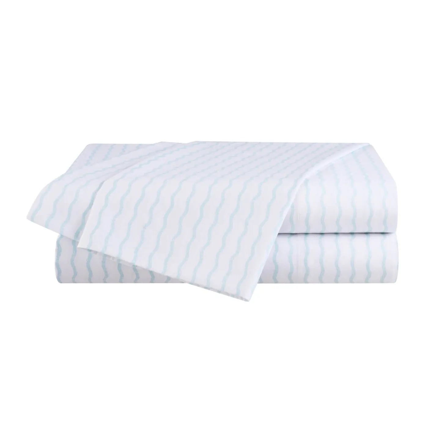 Clearance WPH Wavy Stripe Sheet Set Aqua