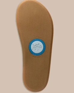 New Southern Tide Womens Leather Weekend Flipjacks Seashore