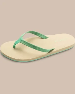 Best Southern Tide Womens Leather Weekend Flipjacks Starboard Green
