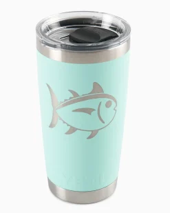 Fashion Southern Tide Yeti Rambler 20 Oz Skipjack Tumbler Seafoam