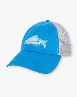 Best Sale Southern Tide Youth Flyday Trucker Hat Blue