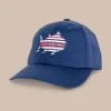 Sale Southern Tide Youth Rockets Red Glare Performance Hat Navy