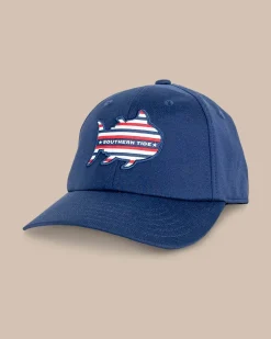 Sale Southern Tide Youth Rockets Red Glare Performance Hat Navy