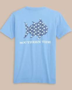 Cheap Southern Tide Youth Skipping Jacks Fill T-Shirt Ocean Channel